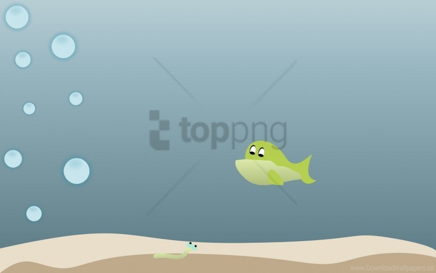 Bottom Bubbles Fish Oxygen Under Water Wallpaper Transparent Cutout PNG Graphic Isolation