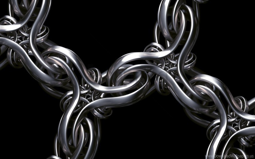 chain renderer silver weaving wallpaper PNG files with no backdrop pack