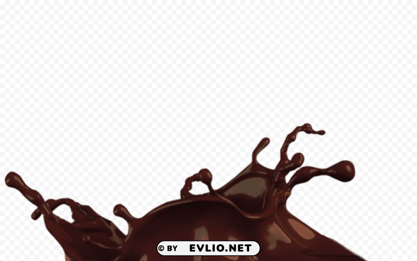 chocolate splash PNG files with transparent backdrop