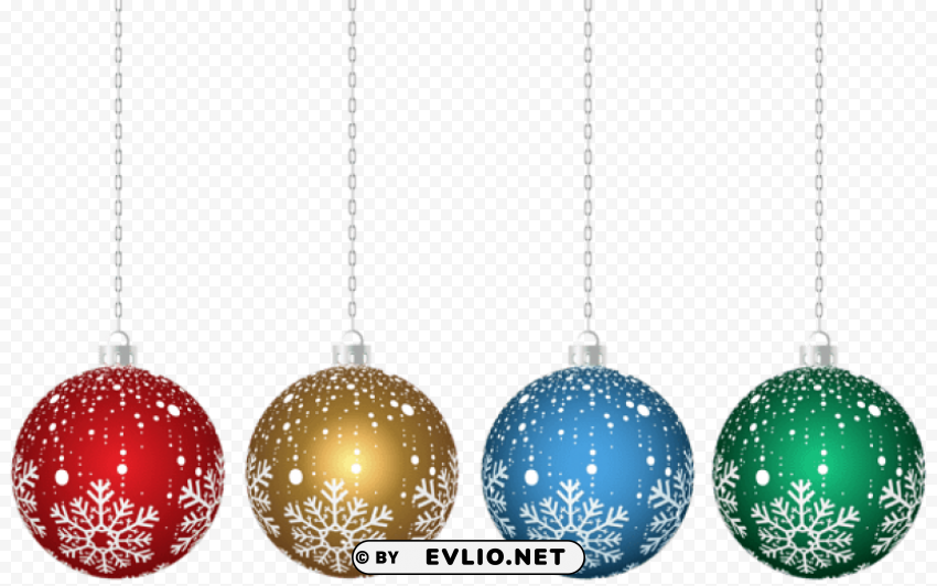 christmas hanging ornaments HighQuality PNG Isolated on Transparent Background