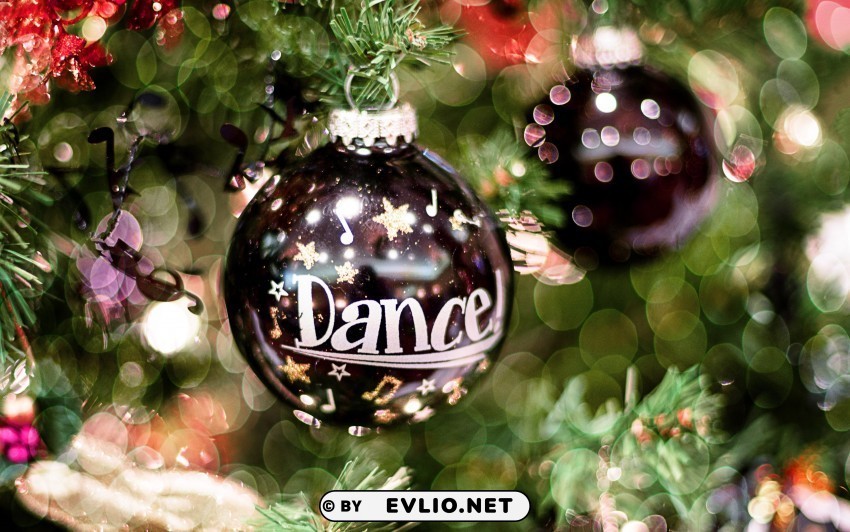 christmas toy dancing glare bokeh Isolated Item with Transparent Background PNG