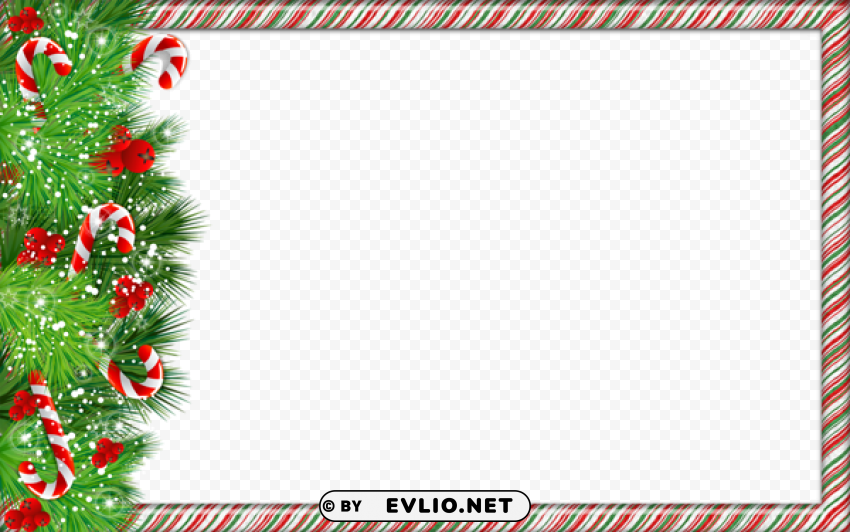 christmasframe with candy canes PNG pictures with alpha transparency background best stock photos - Image ID 4051e461