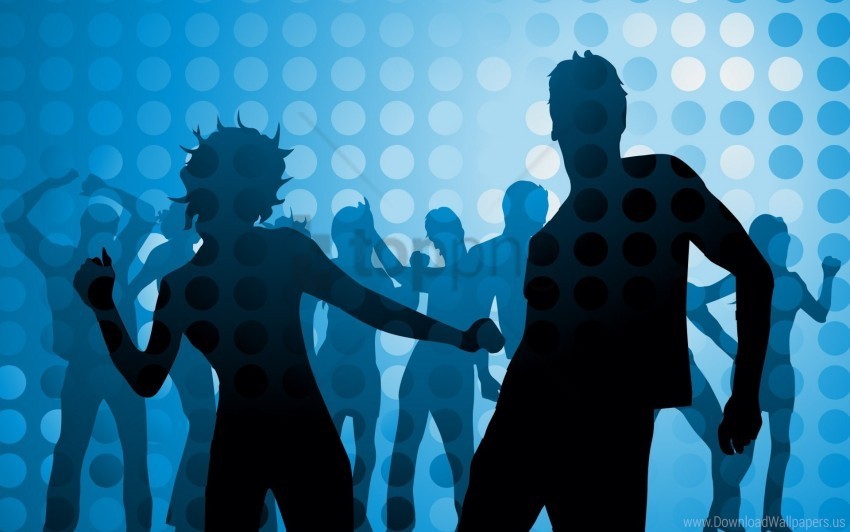 circles dancing disco people wallpaper PNG images for advertising