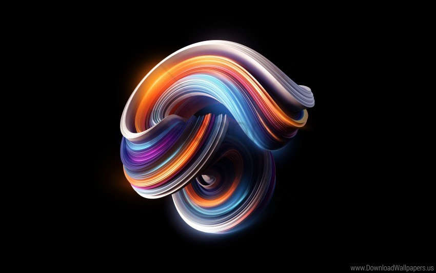 Colorful Curves Stock Wallpaper Transparent PNG Isolated Object Design