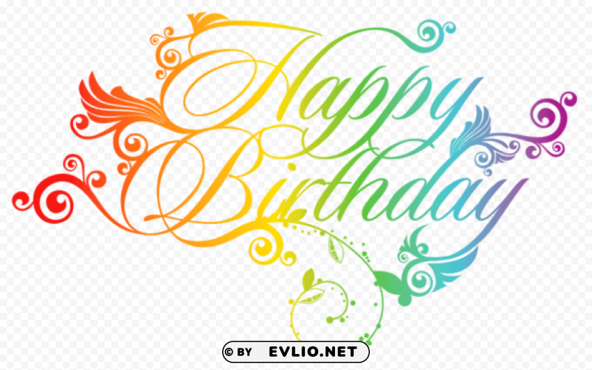 colorful happy birthdaypicture PNG for blog use