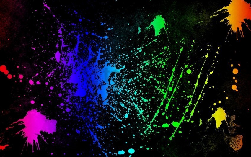colorful paint splash wallpaper PNG pics with alpha channel