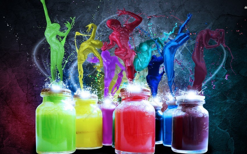 colorful paint splash wallpaper PNG pictures with no backdrop needed