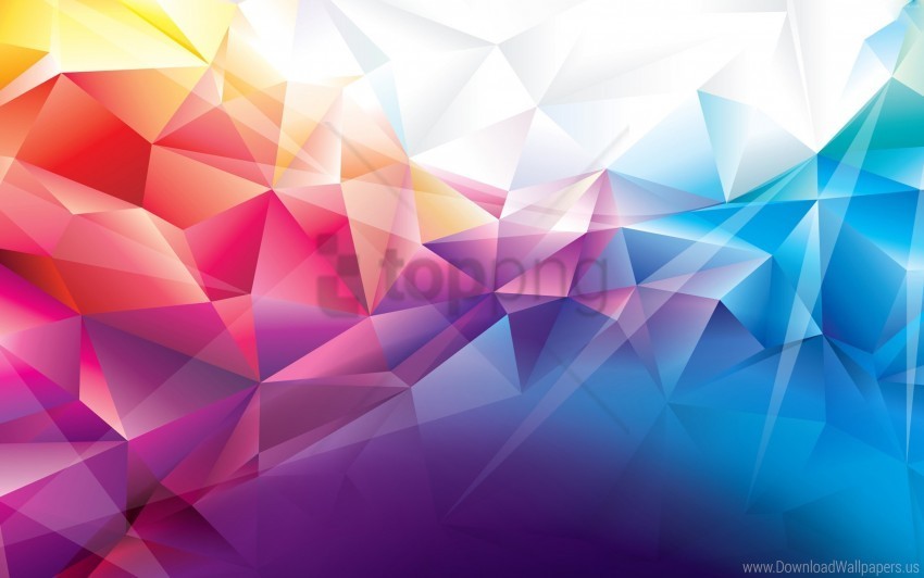 colorful polygons wallpaper PNG Image with Isolated Subject