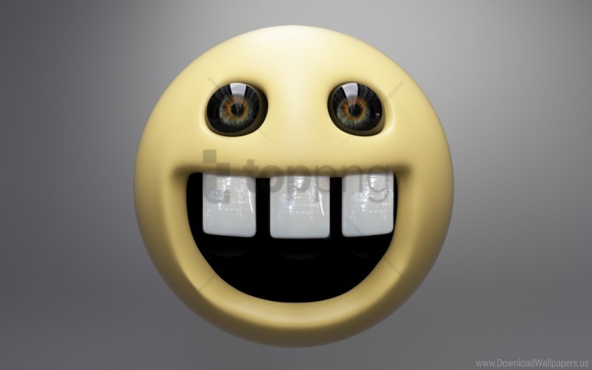contentment smile teeth yellow wallpaper Isolated Subject with Transparent PNG