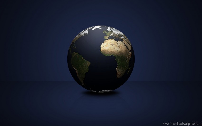 continents dark globe planet wallpaper Transparent Background Isolated PNG Design