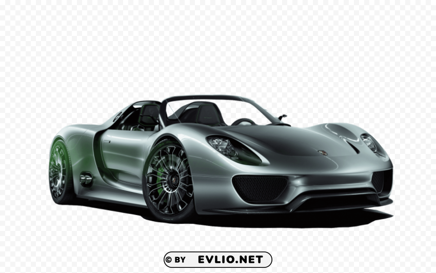 convertible porsche Isolated Artwork in Transparent PNG