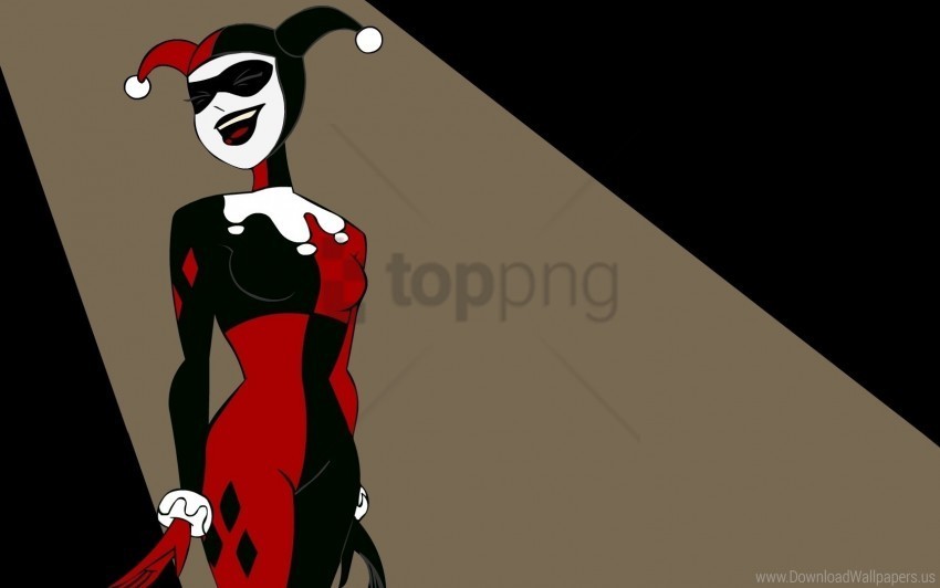costume dress girl joker wallpaper Isolated Subject with Clear Transparent PNG