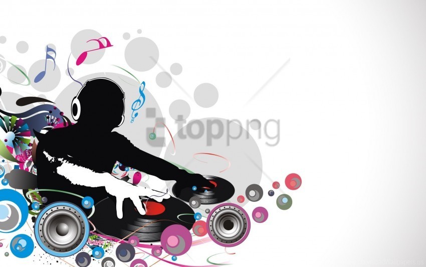 dj lovers music record wallpaper PNG for educational projects