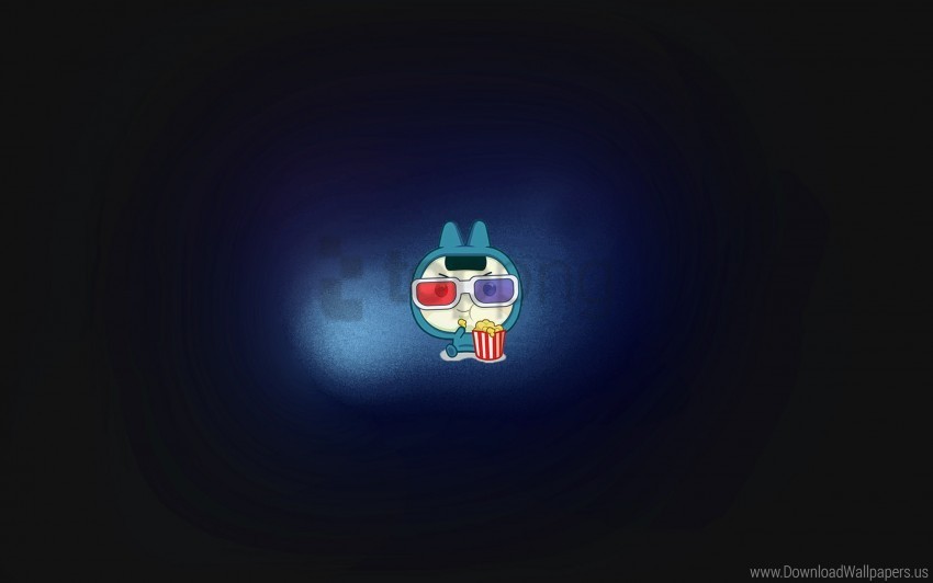 drawing glasses man popcorn wallpaper Isolated PNG on Transparent Background