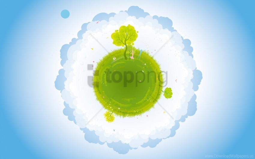 earth green vector wallpaper Isolated Character on HighResolution PNG