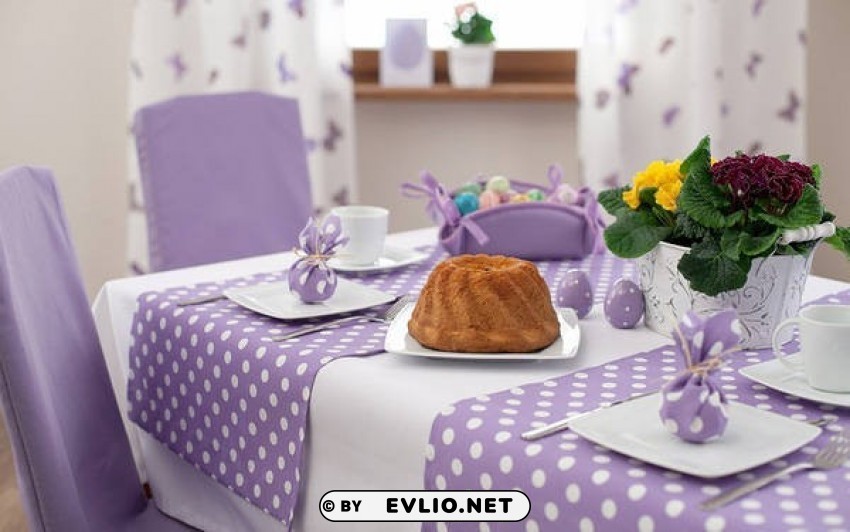 Easter Table Wallpaper Clear PNG Graphics Free