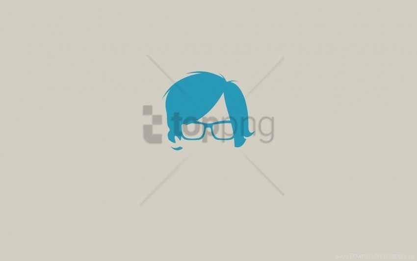 face glasses hair minimalism wallpaper PNG transparent graphics bundle