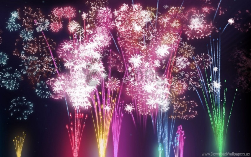 fireworks year wallpaper Clear Background PNG Isolated Subject