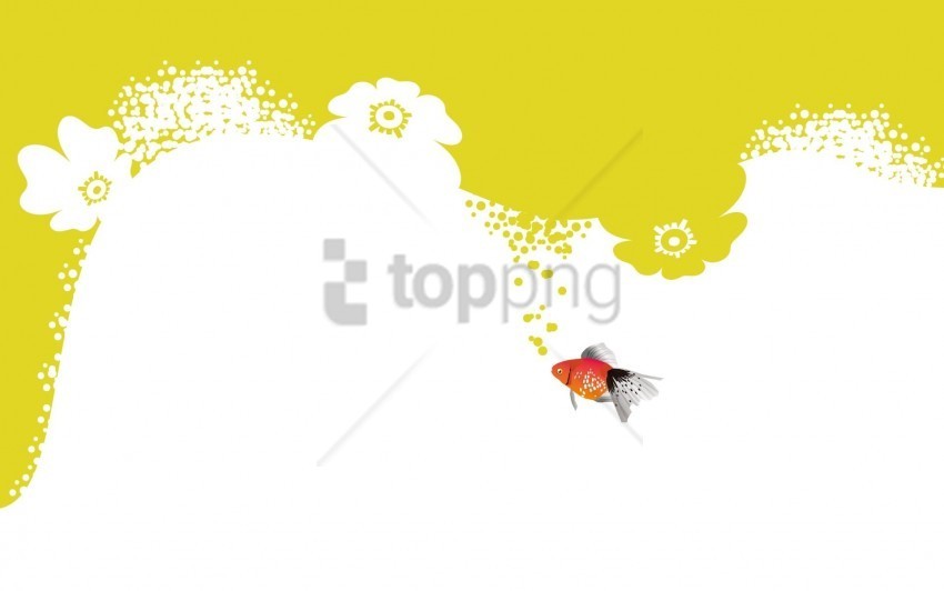 fish underwater white yellow wallpaper PNG with transparent background for free