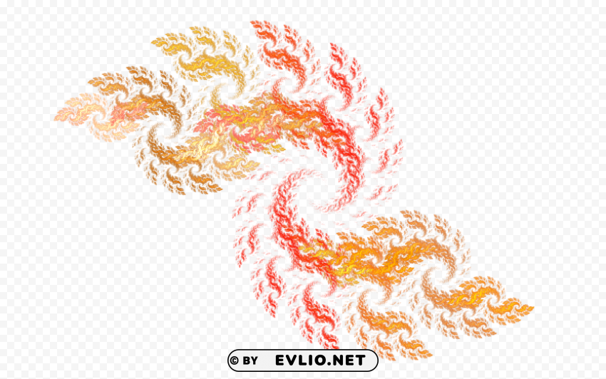 flame Spiral effect PNG Image with Transparent Isolated Design