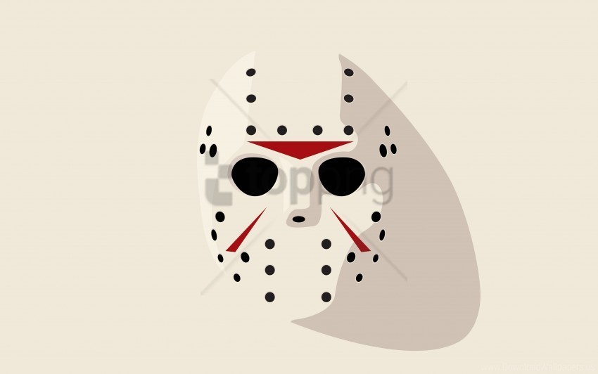 friday 13th hockey mask jason wallpaper PNG images with clear alpha layer
