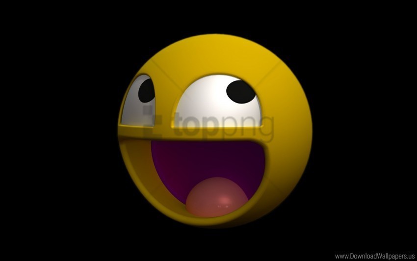 funny smiley tongue yellow wallpaper Free PNG images with transparent layers compilation