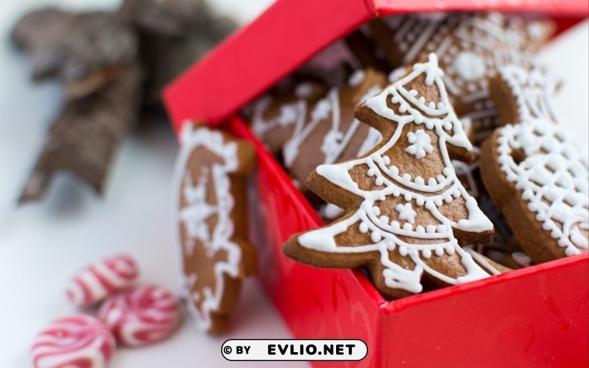 gingerbread cookies new year christmas baking Isolated PNG Item in HighResolution