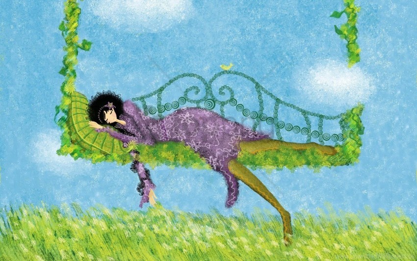 girl graphics grass lying paint wallpaper HighQuality Transparent PNG Isolated Graphic Design