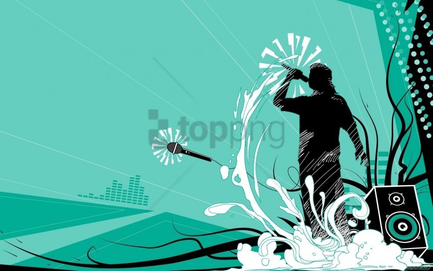 glory microphone singer speech wallpaper PNG Graphic Isolated on Clear Background