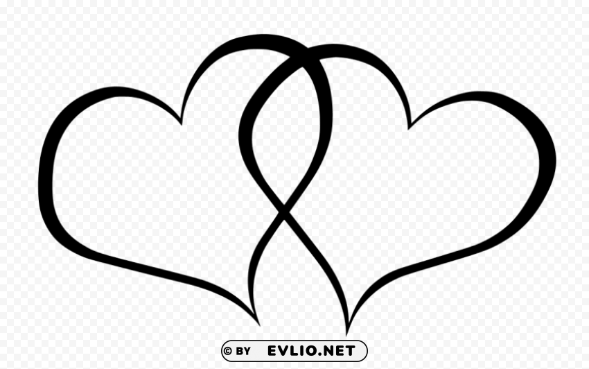 heart outline couple Clear image PNG