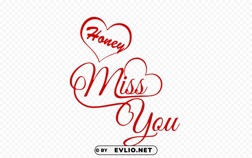 honey miss you name PNG images with transparent backdrop