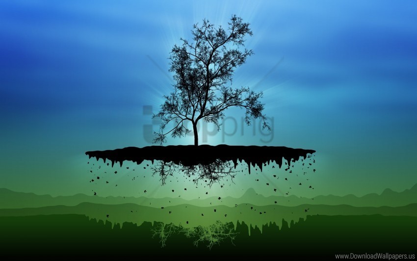 island shadows silhouettes tree wallpaper PNG no watermark