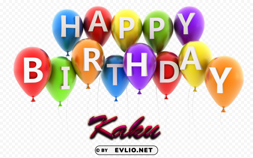 kaku happy birthday vector cake name Isolated Element with Clear Background PNG
