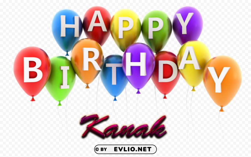 kanak happy birthday vector cake name PNG for blog use