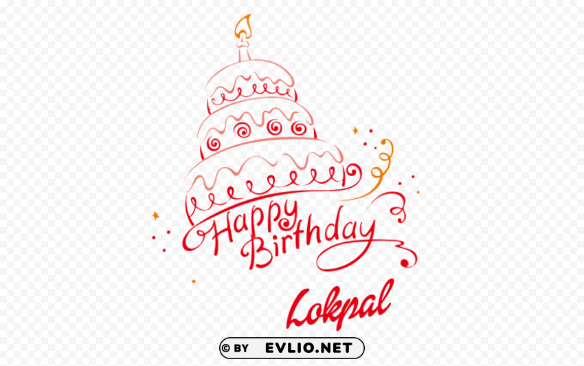 Lokpal Happy Birthday Name Transparent PNG Picture