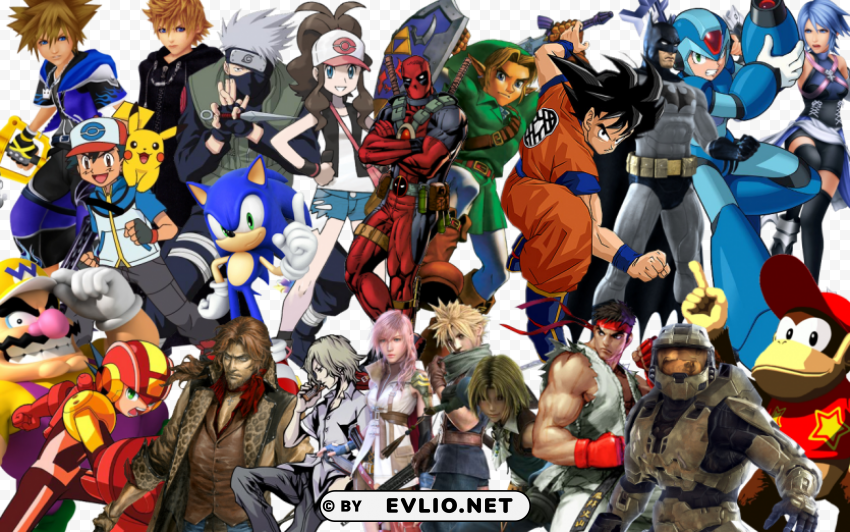 lots of game characters PNG images with clear background