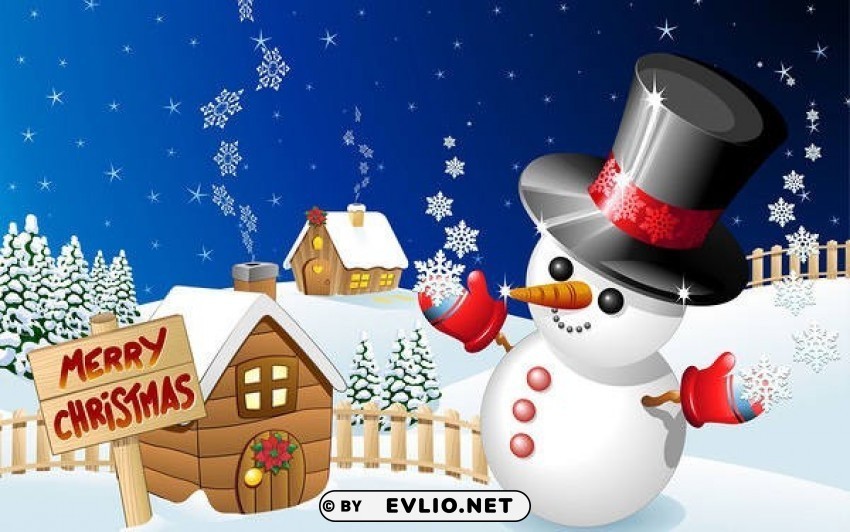 merry christmaswith snowman Free download PNG with alpha channel extensive images