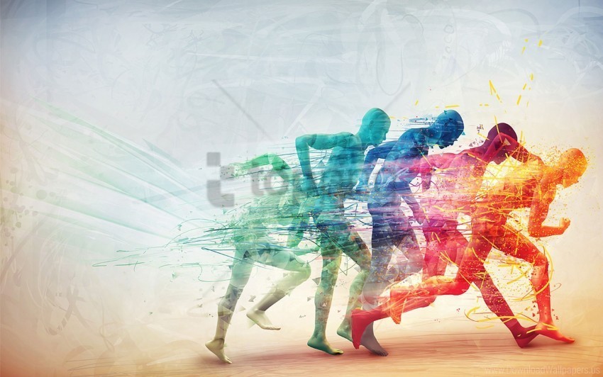 Person Run Speed Wallpaper PNG Images For Advertising