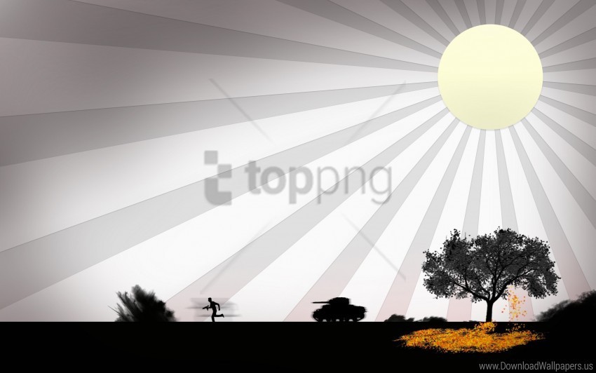 person shooting sun tank tree wallpaper PNG graphics with clear alpha channel