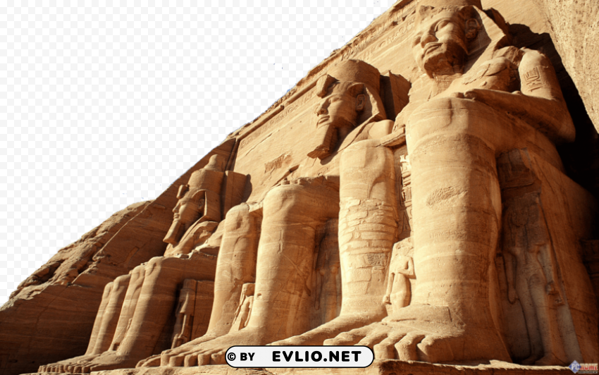 Abu Simbel Temple Egypt PNG images with transparent layer