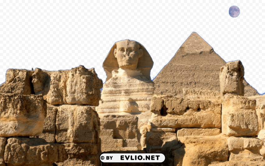 Front view of the Sphinx PNG images with transparent layering