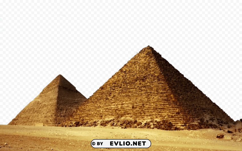 pharaoh Pyramids of Giza PNG Isolated Design Element with Clarity