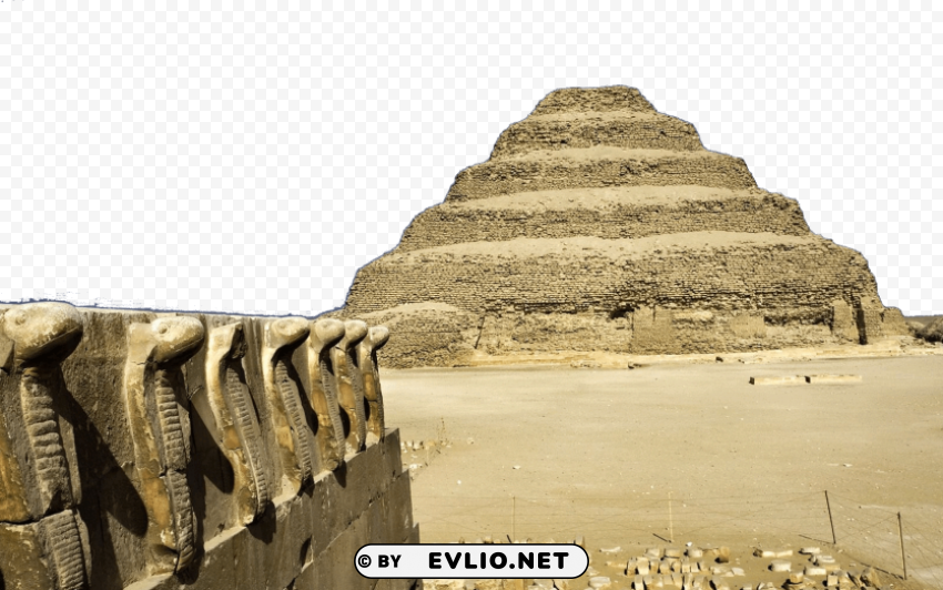 Step Pyramid Of Djoser In Egypt PNG Isolated Subject On Transparent Background