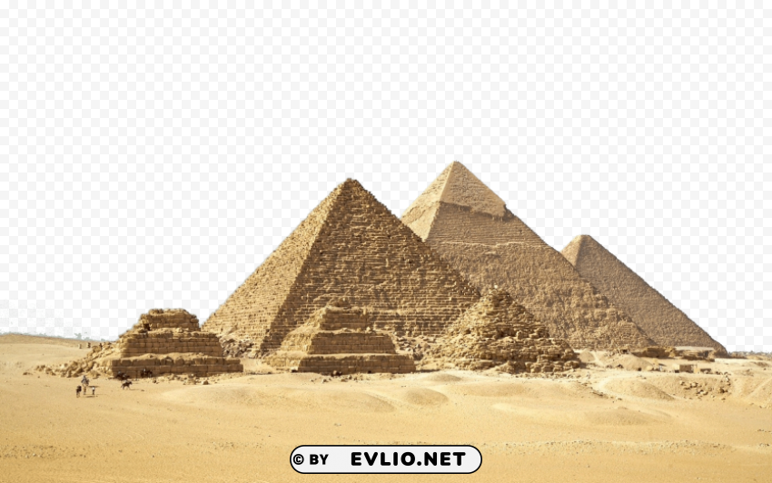 Egyptian Pyramids Historical Wonders in the Sands of Giza PNG no watermark