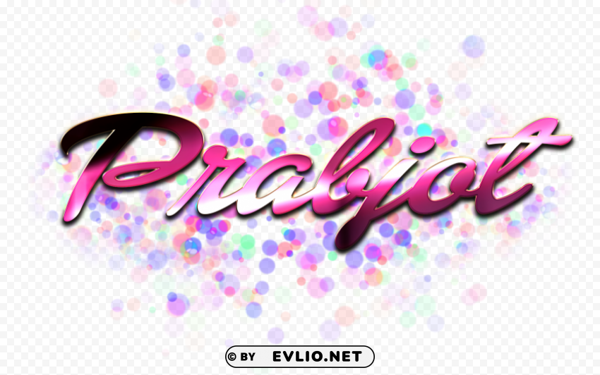 prabjot name logo bokeh Isolated Artwork on HighQuality Transparent PNG PNG image with no background - Image ID d77d8e00