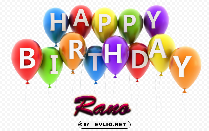 rano happy birthday vector cake name HighQuality Transparent PNG Isolated Element Detail