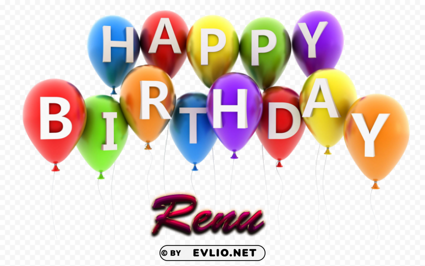 renu happy birthday vector cake name HighQuality Transparent PNG Object Isolation