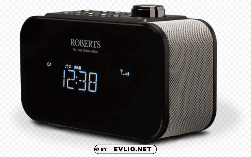 roberts ortus 2 dabdabfm digital alarm clock radio Isolated Character in Transparent Background PNG