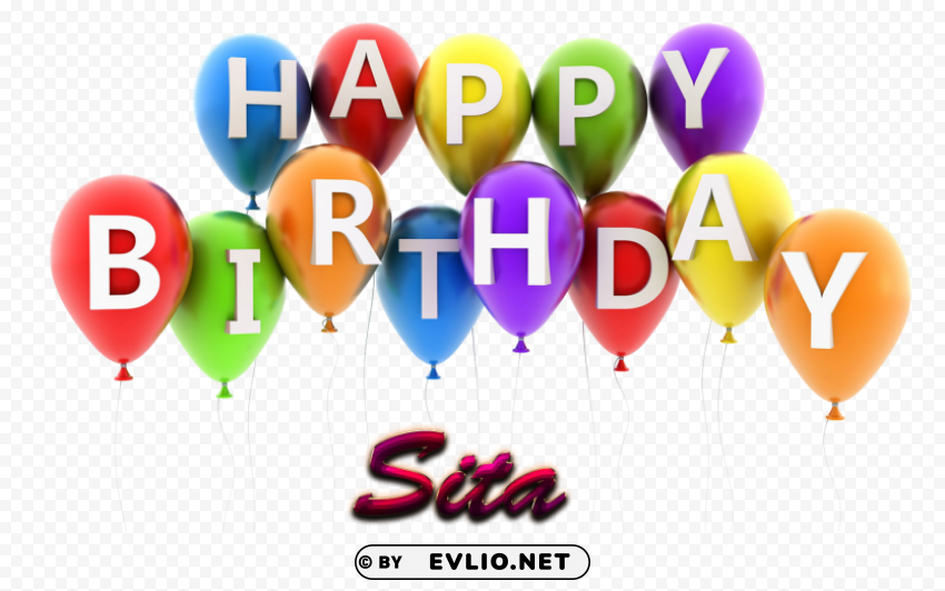 sita happy birthday vector cake name HighQuality Transparent PNG Isolated Object