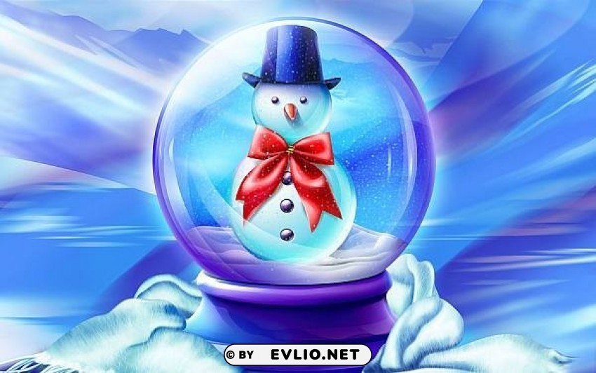 snowman globe Free PNG images with alpha channel set